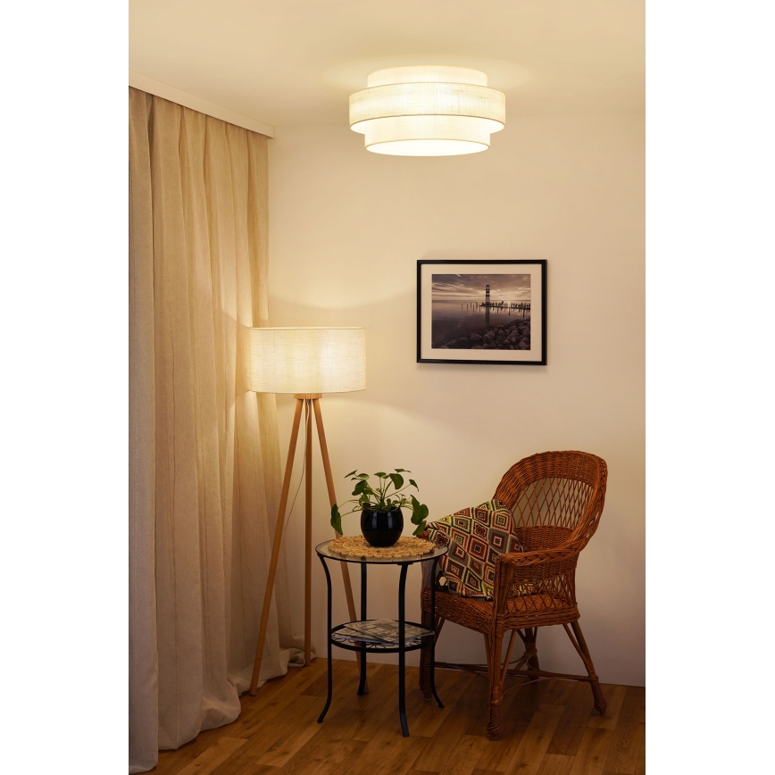 Brilagi - Deckenleuchte SPACE YUTE LED/12W/230V d 50 cm 3000K/4000K/6400K cremefarben