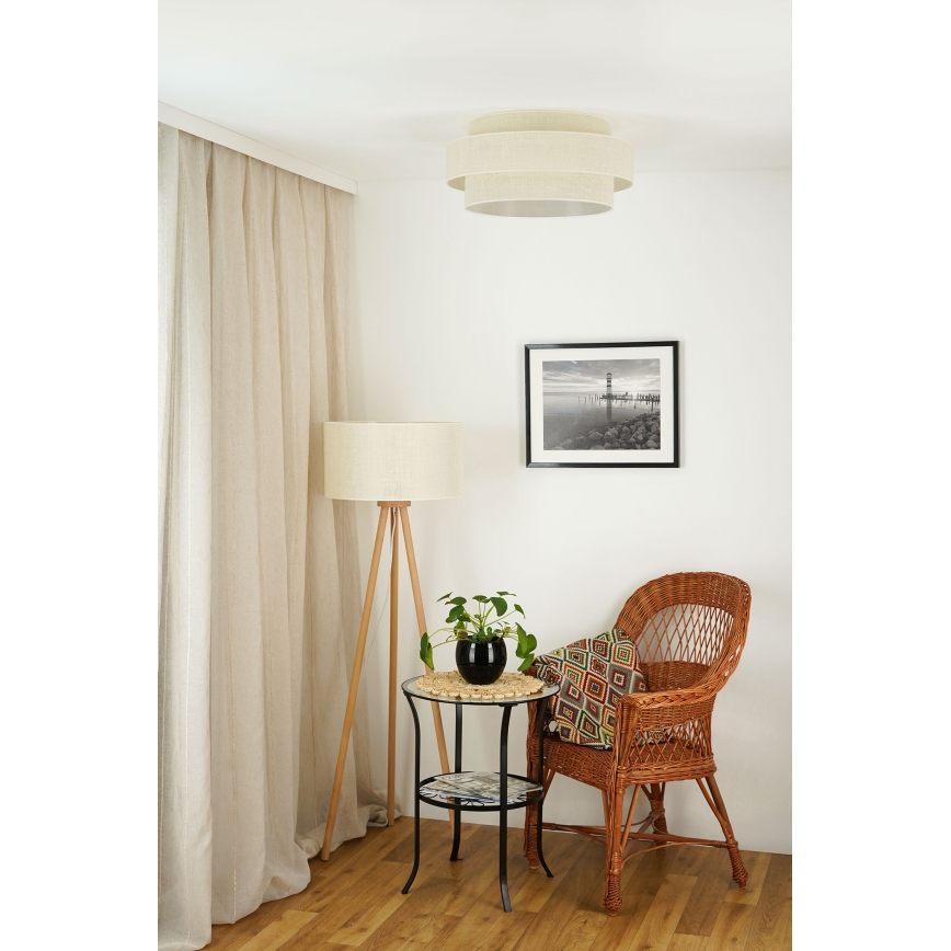 Brilagi - Deckenleuchte SPACE YUTE LED/12W/230V d 50 cm 3000K/4000K/6400K cremefarben