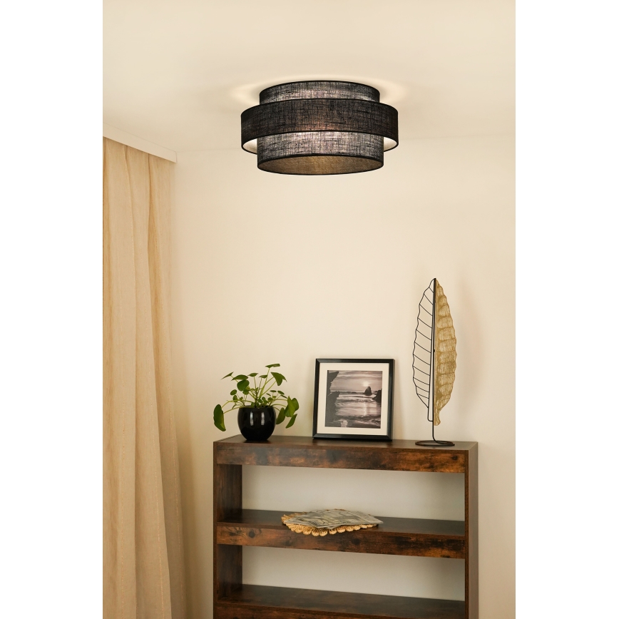 Brilagi - Deckenleuchte SPACE YUTE LED/12W/230V d 50 cm 3000K/4000K/6400K schwarz
