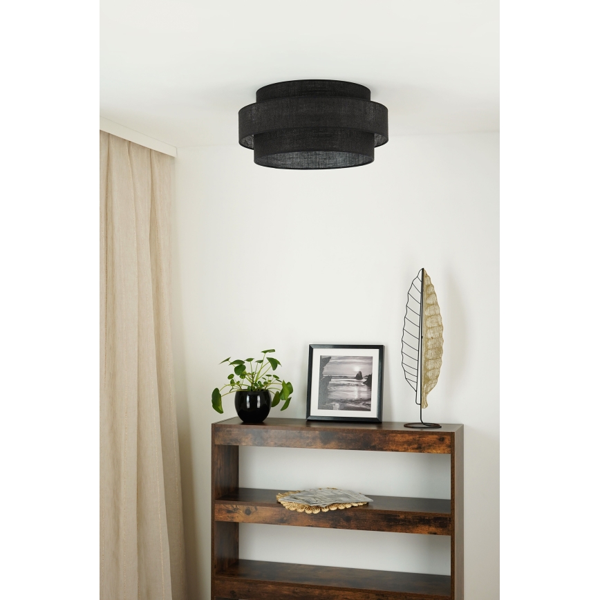 Brilagi - Deckenleuchte SPACE YUTE LED/12W/230V d 50 cm 3000K/4000K/6400K schwarz
