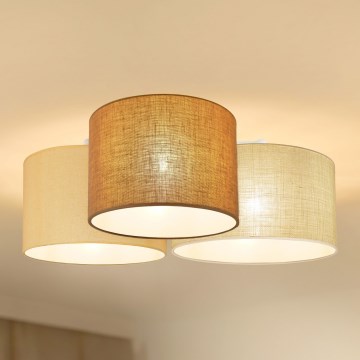 Brilagi - Deckenleuchte SPIDER 3xE27/15W/230V beige/cremefarben