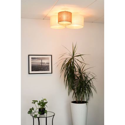 Brilagi - Deckenleuchte SPIDER 3xE27/15W/230V beige/cremefarben