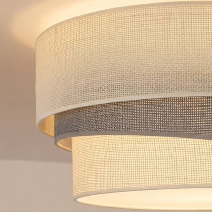 Brilagi - Deckenleuchte TRIO 1xE27/60W/230V Ø 40 cm creme/grau