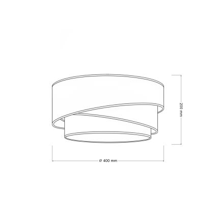Brilagi - Deckenleuchte TRIO 1xE27/60W/230V Ø 40 cm creme/grau