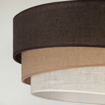 Brilagi - Deckenleuchte TRIO 3xE27/60W/230V Ø 60 cm braun/beige/weiß