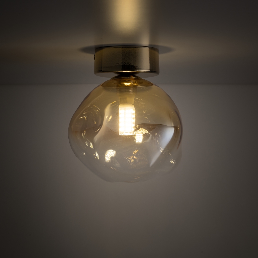 Brilagi - Deckenleuchte VULCANO 1xG9/8W/230V gold/rauchbeige