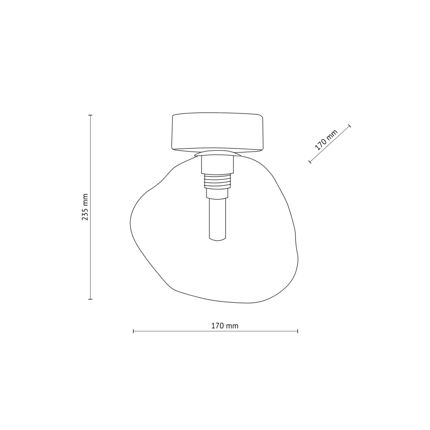 Brilagi - Deckenleuchte VULCANO 1xG9/8W/230V gold/rauchbeige