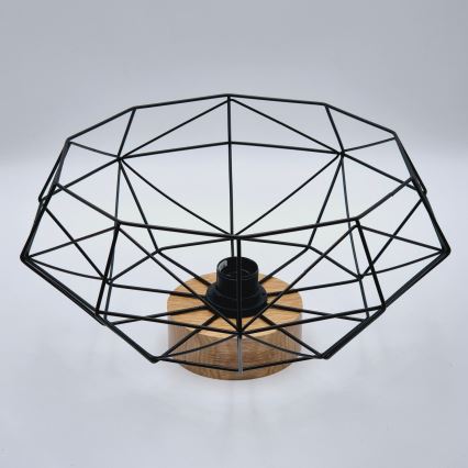 Brilagi - Deckenleuchte WOODY BASKET 1xE27/60W/230V Eiche Nussbaum