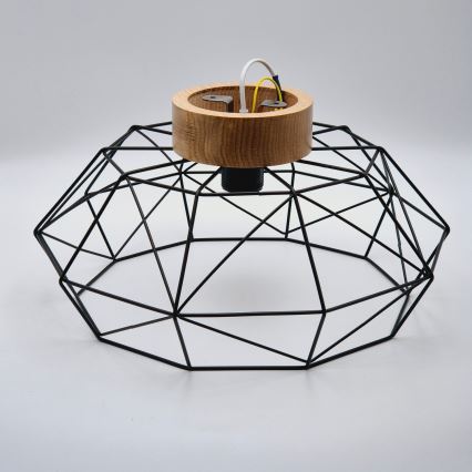 Brilagi - Deckenleuchte WOODY BASKET 1xE27/60W/230V Eiche Nussbaum