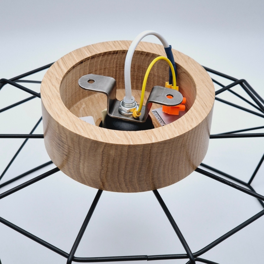 Brilagi - Deckenleuchte WOODY BASKET 1xE27/60W/230V Eiche Nussbaum