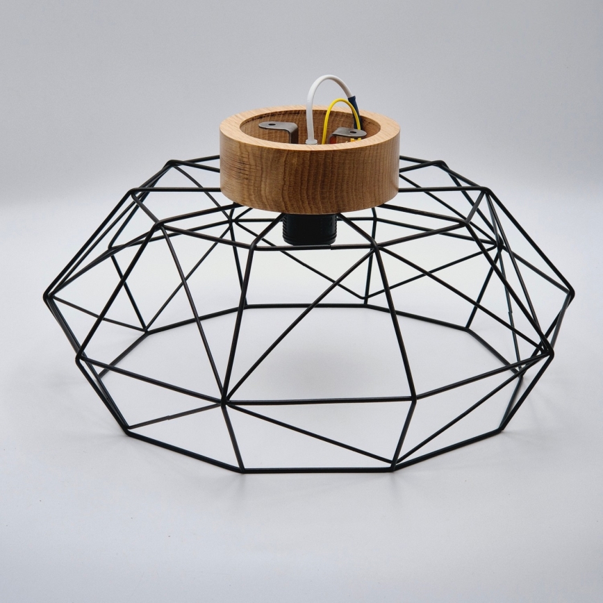 Brilagi - Deckenleuchte WOODY BASKET 1xE27/60W/230V Ø 40 cm Eiche/Nussbaum