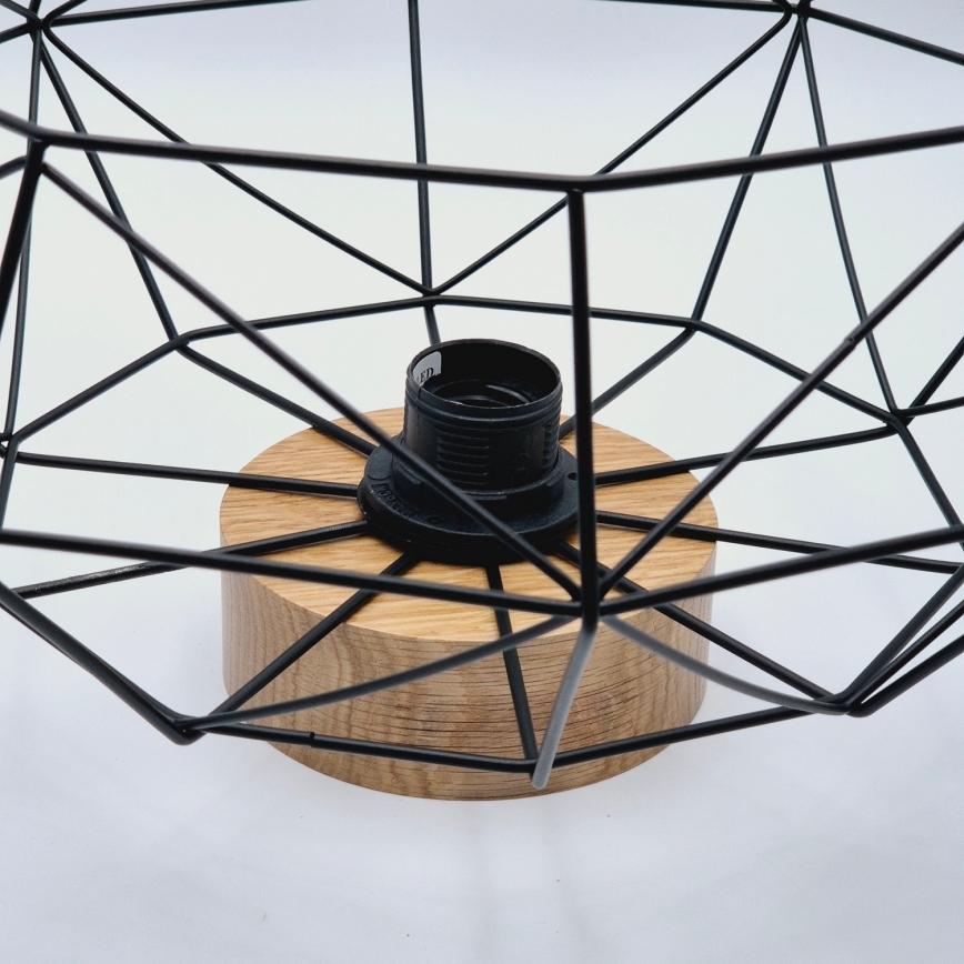 Brilagi - Deckenleuchte WOODY BASKET 1xE27/60W/230V Ø 40 cm Eiche/Nussbaum