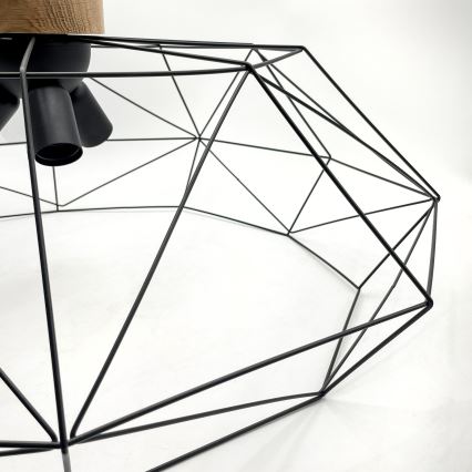 Brilagi - Deckenleuchte WOODY BASKET 3xE27/60W/230V Ø 80 cm Eiche