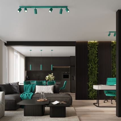 Brilagi - Deckenspot CRESTO 4xGU10/10W/230V türkis