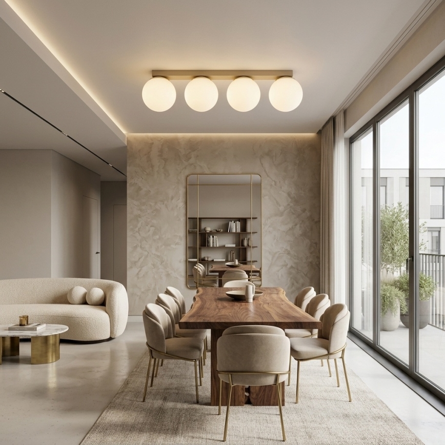 Brilagi - Deckenspot MILO 4xE27/60W/230V beige/gold