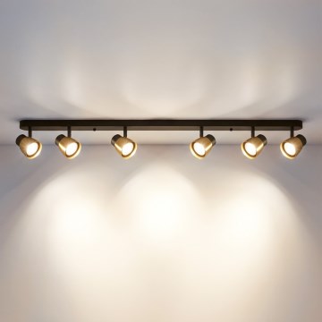 Brilagi - Deckenspot NUGGET 6xGU10/30W/230V schwarz/gold