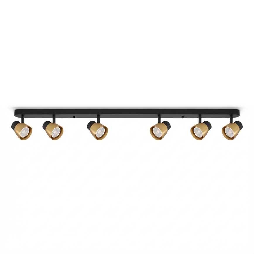 Brilagi - Deckenspot NUGGET 6xGU10/30W/230V schwarz/gold