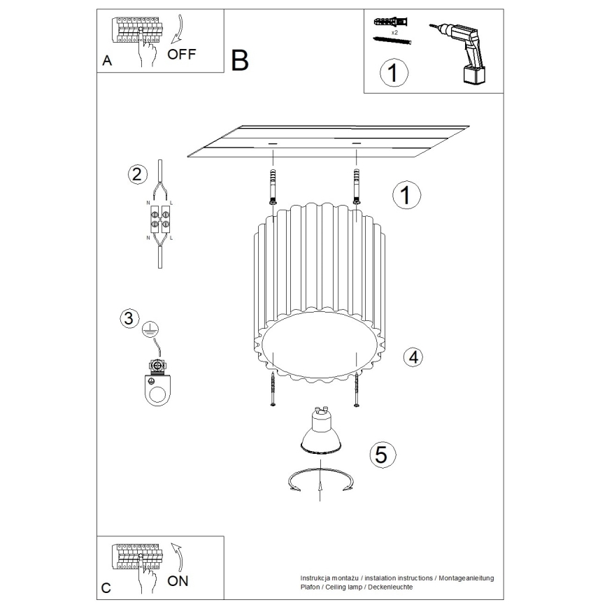 Brilagi - Deckenspot SFERA 1xGU10/10W/230V Ø 10 cm burgunderrot