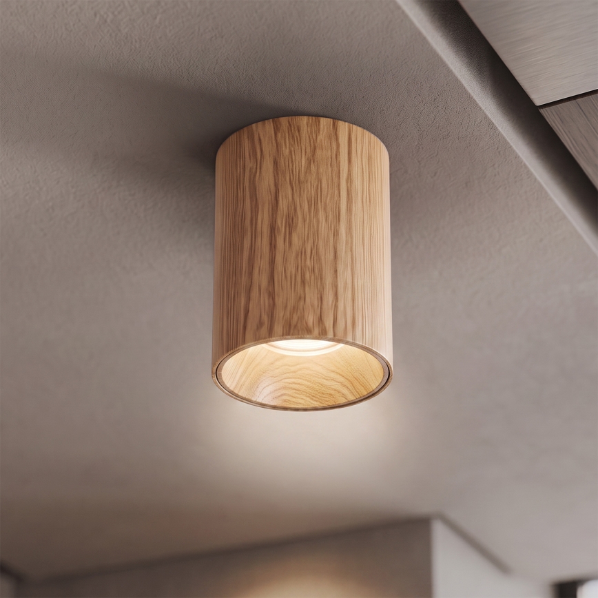 BRILAGI - Deckenspot TRINE 1xGU10/30W/230V Eichen-Dekor