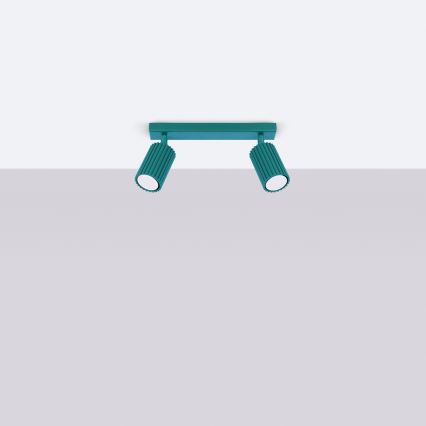 Brilagi - Deckenstrahler CRESTO 2xGU10/10W/230V türkis