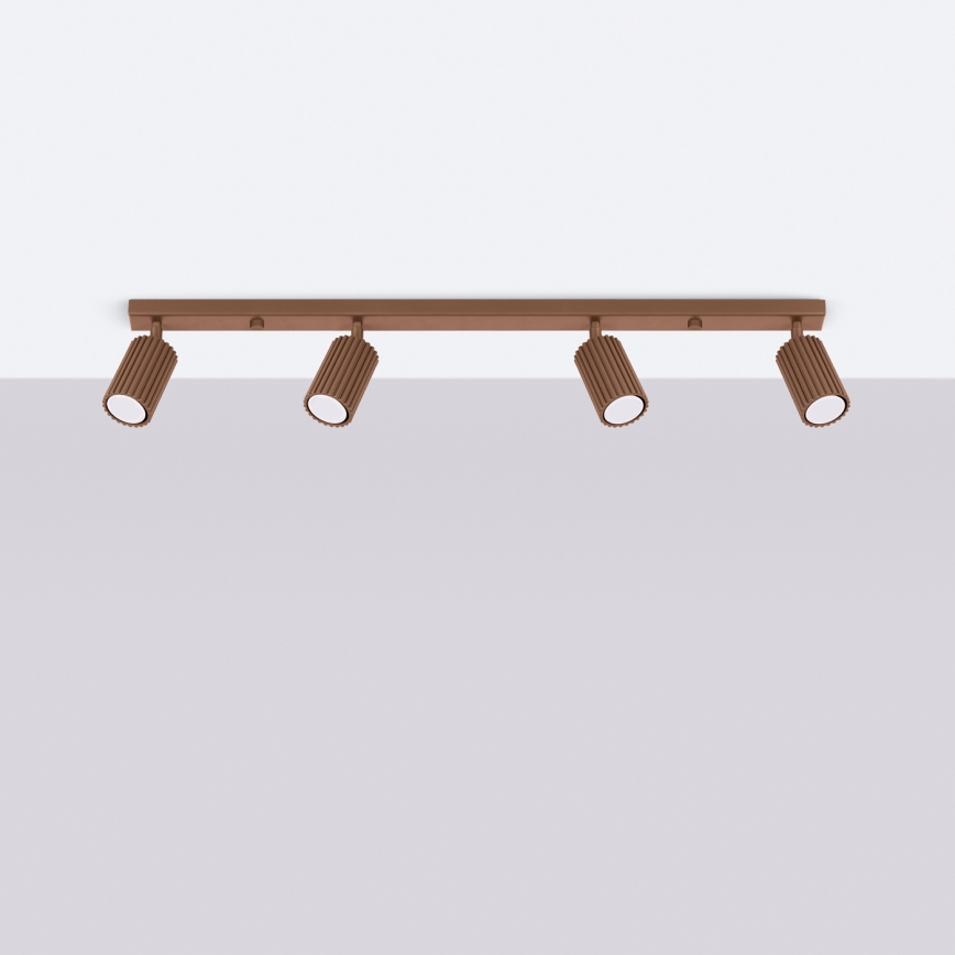 Brilagi - Deckenstrahler CRESTO 4xGU10/10W/230V Braun