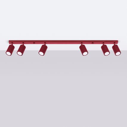 Brilagi - Deckenstrahler CRESTO 6xGU10/10W/230V burgundrot