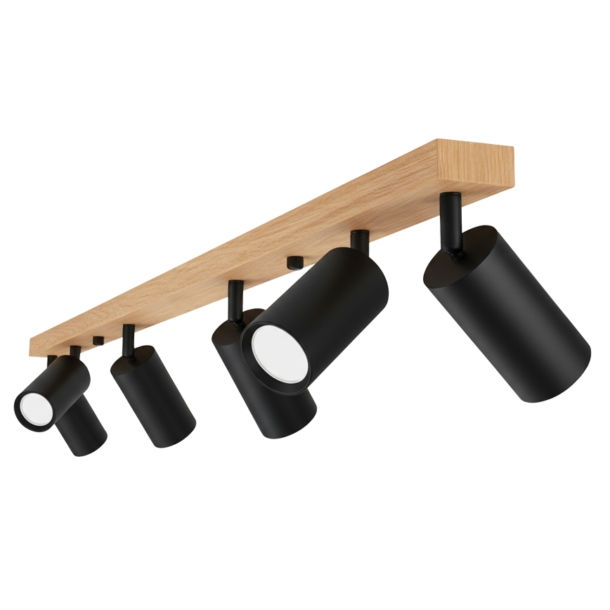 Brilagi - Deckenstrahler SELE 6xGU10/30W/230V schwarz/Eichen-Dekor