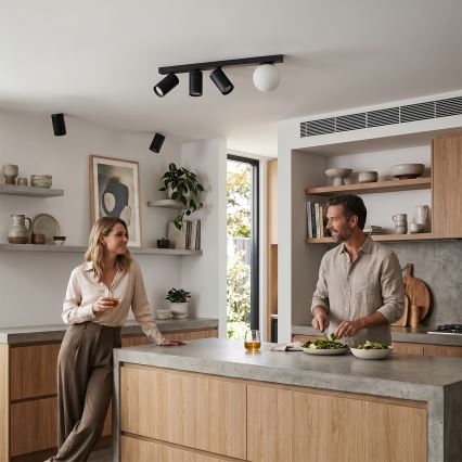 BRILAGI - Deckenstrahler SELE BALL 3xGU10/30W/230V + 1xG9/10W schwarz