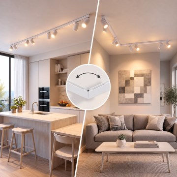 BRILAGI - Deckenstrahler SELE LONG 8xGU10/30W/230V weiß