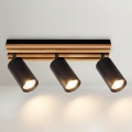 Brilagi - Deckenstrahler SELE WOOD 3xGU10/30W/230V schwarz/Holz