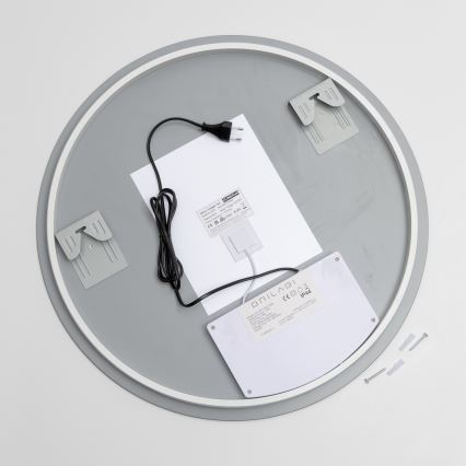 Brilagi - DEMI PRO LED Badezimmerspiegel mit Heizfunktion, LED/20W/230V, Ø 60 cm, IP44, CRI 90, dimmbar + CCT (verstellbare Farbtemperatur)