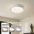 Brilagi - Dimmbare Deckenleuchte KREON LED/54W/230V 3000-6000K schwarz Ø 38 cm + Fernbedienung
