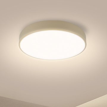 Brilagi - Dimmbare Deckenleuchte POOL LED/36W/230V 3000-6000K Durchmesser 30 cm Beige + Fernbedienung