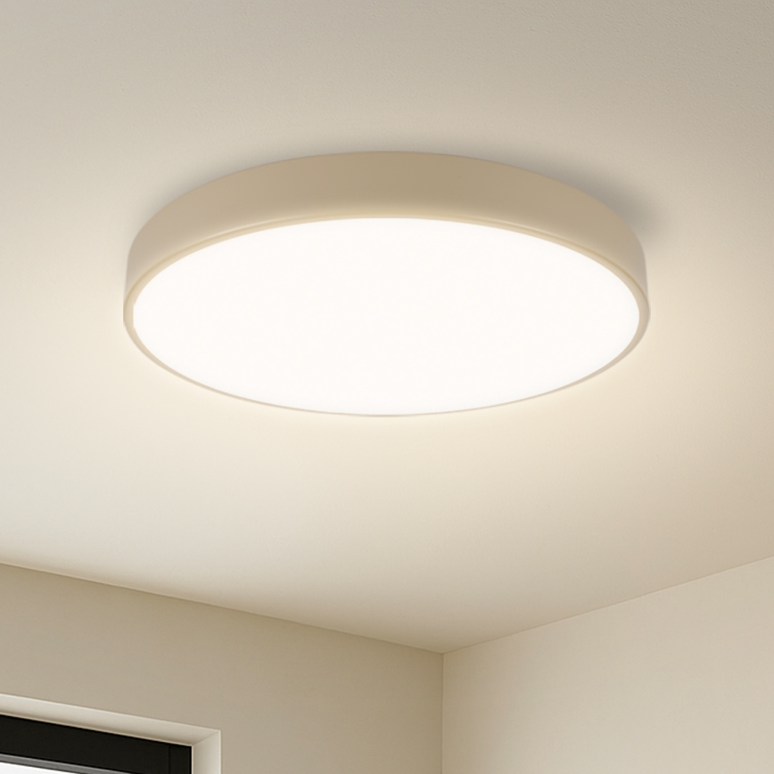 Brilagi - Dimmbare Deckenleuchte POOL LED/48W/230V 3000-6000K Ø 40 cm beige + Fernbedienung