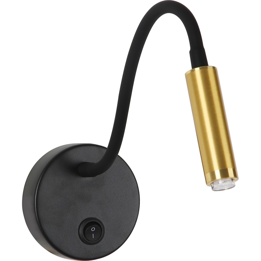Brilagi - Dimmbare, flexible LED-Wandleuchte MAYA 1xG9/4W/230V schwarz/golden 2700-6500K Wi-Fi Tuya