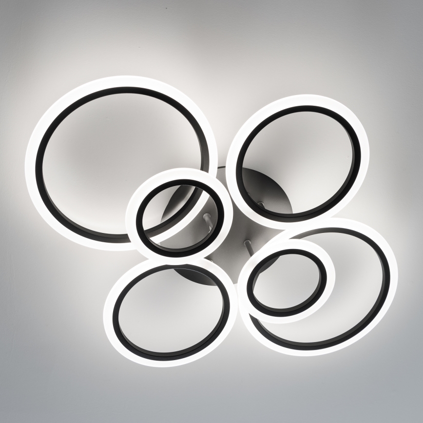 Brilagi - Dimmbare LED-Aufbauleuchte ORBITS LED/85W/230V 3000-6500K schwarz + Fernbedienung