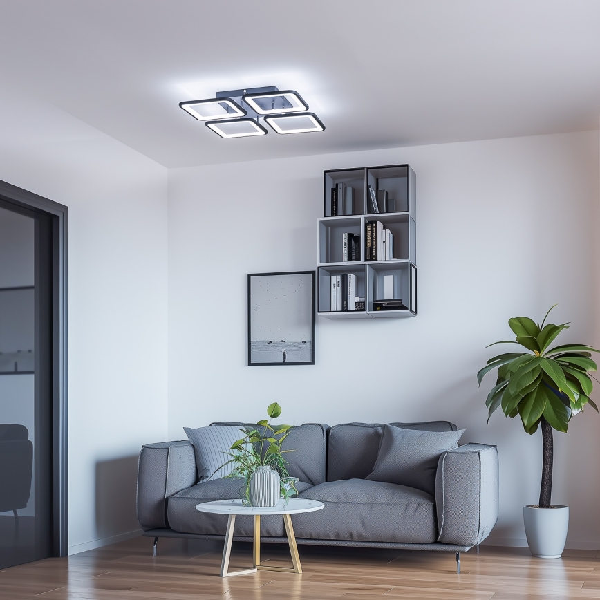 Brilagi - Dimmbare LED-Aufbauleuchte SQUARED LED/85W/230V 3000-6500K + Fernbedienung