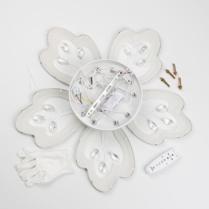 Brilagi - Dimmbare LED-Aufbauleuchte TWIST LED/80W/230V 3000-6500K weiß + Fernbedienung