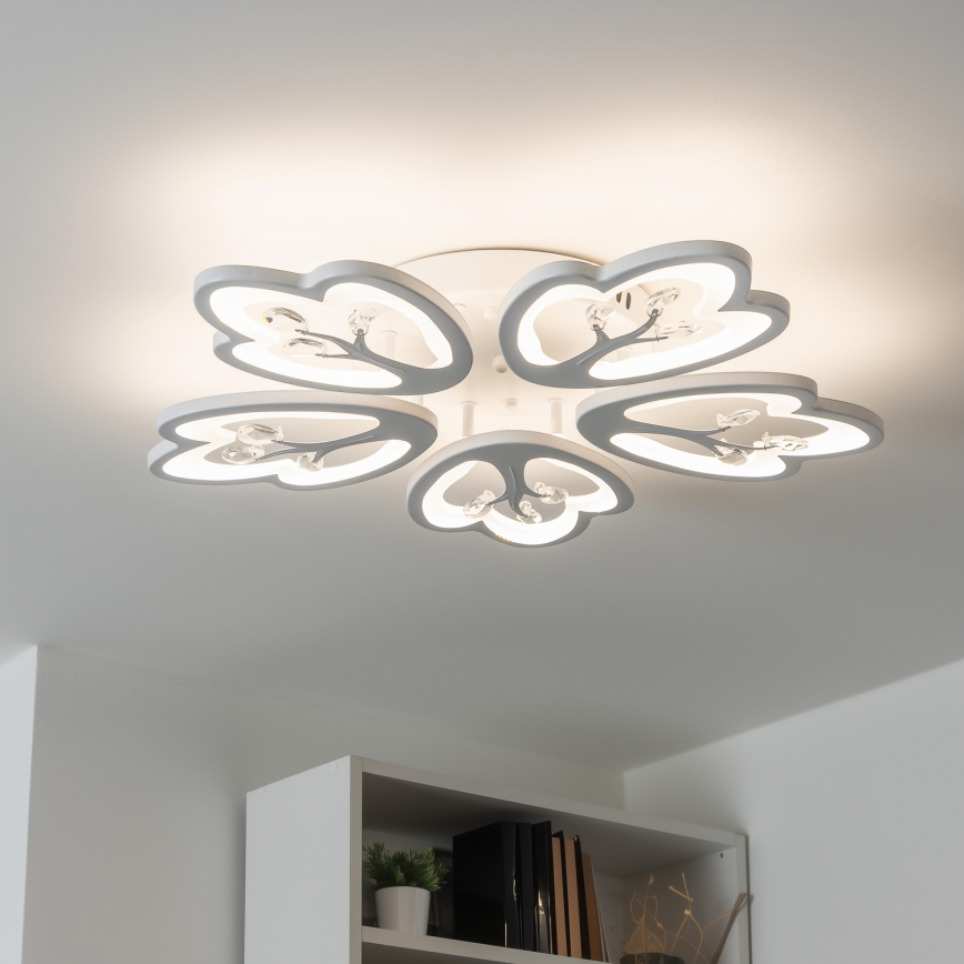 Brilagi - Dimmbare LED-Aufbauleuchte TWIST LED/80W/230V 3000-6500K weiß + Fernbedienung