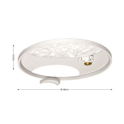 Brilagi - Dimmbare LED-Deckenleuchte ASTRO LED/20W/230V 3000/4000/6000K + Fernbedienung
