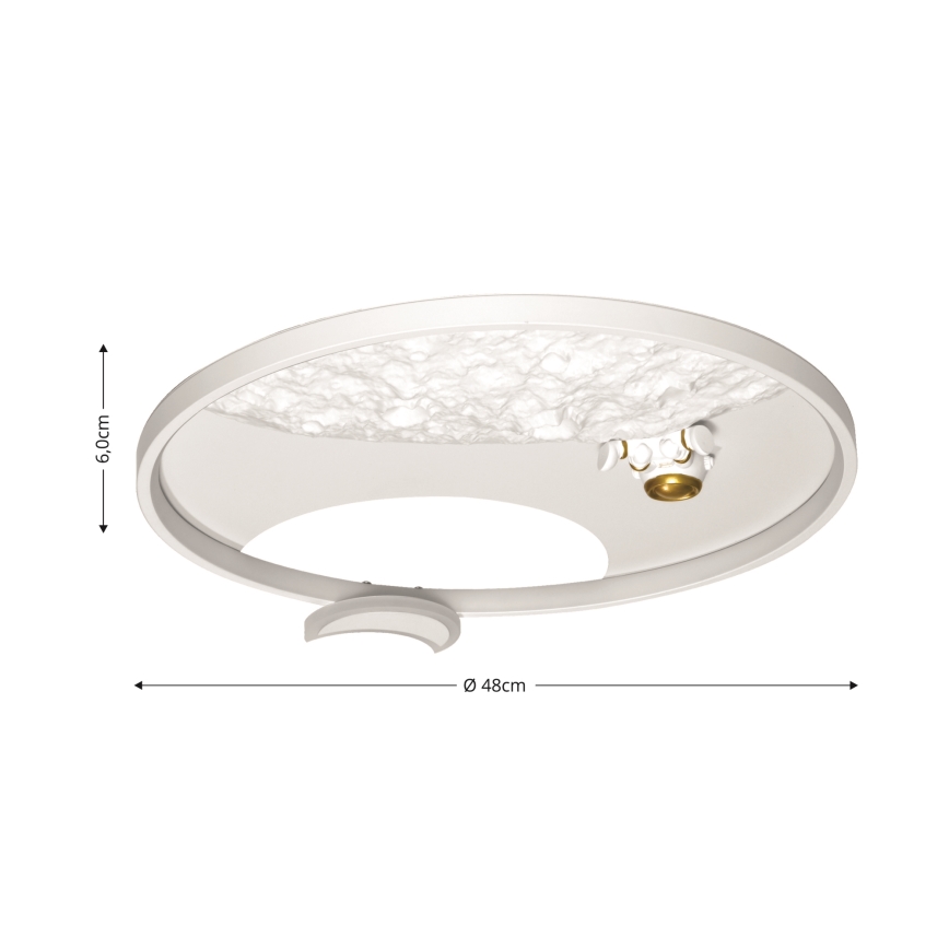Brilagi - Dimmbare LED-Deckenleuchte ASTRO LED/20W/230V 3000/4000/6000K + Fernbedienung
