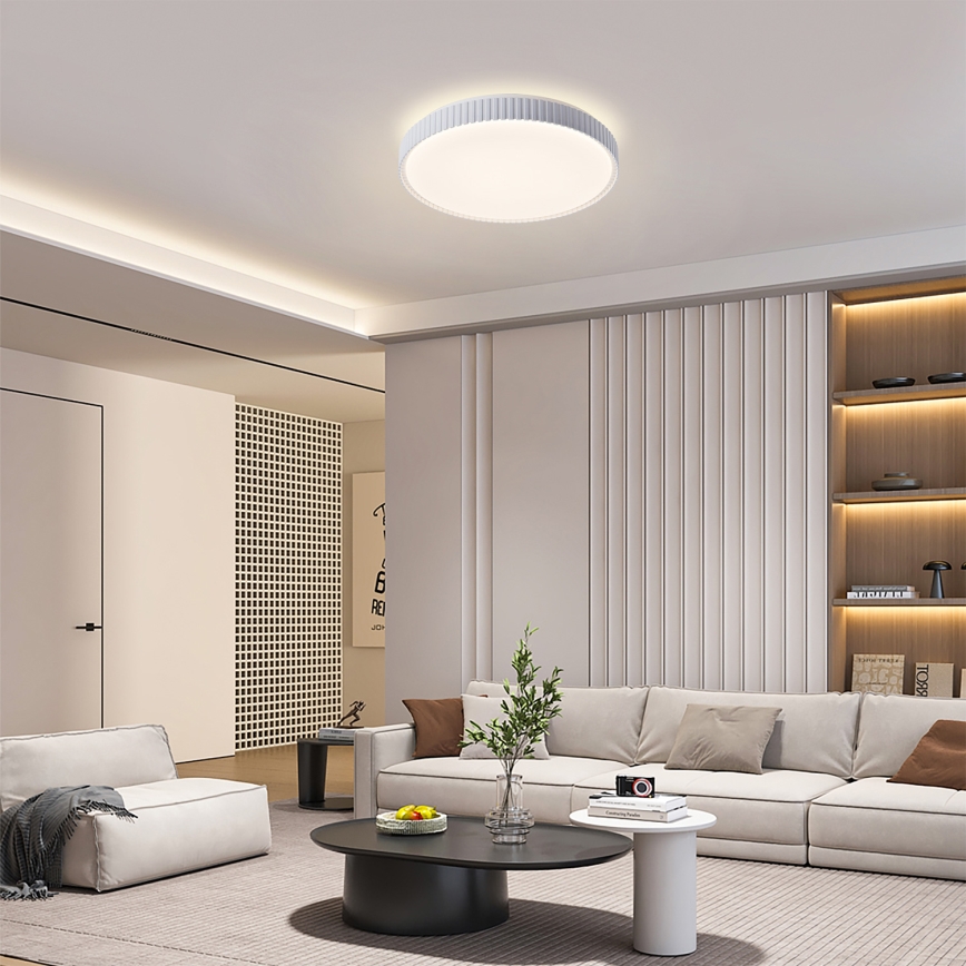 Brilagi - LED dimmbare Deckenleuchte CORVO LED/72W/230V 3000-6000K weiß Ø 50 cm + Fernbedienung