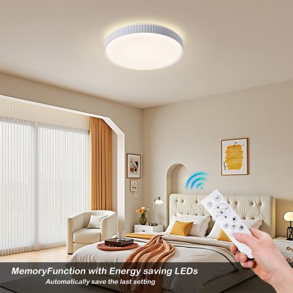 Brilagi - LED dimmbare Deckenleuchte CORVO LED/72W/230V 3000-6000K weiß Ø 50 cm + Fernbedienung