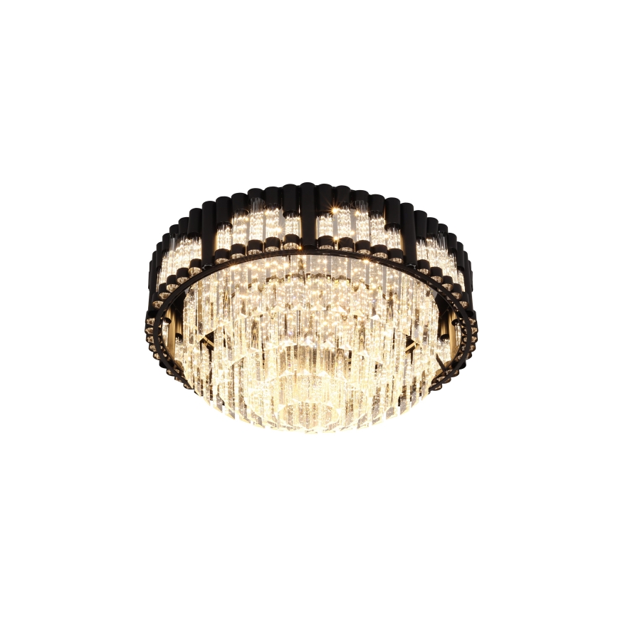 Brilagi - Dimmbare LED-Deckenleuchte CROWN LED/41W/230V 3000-6000K Durchmesser 48 cm schwarz + Fernbedienung