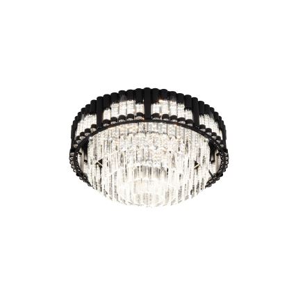 Brilagi - Dimmbare LED-Deckenleuchte CROWN LED/41W/230V 3000-6000K Durchmesser 48 cm schwarz + Fernbedienung