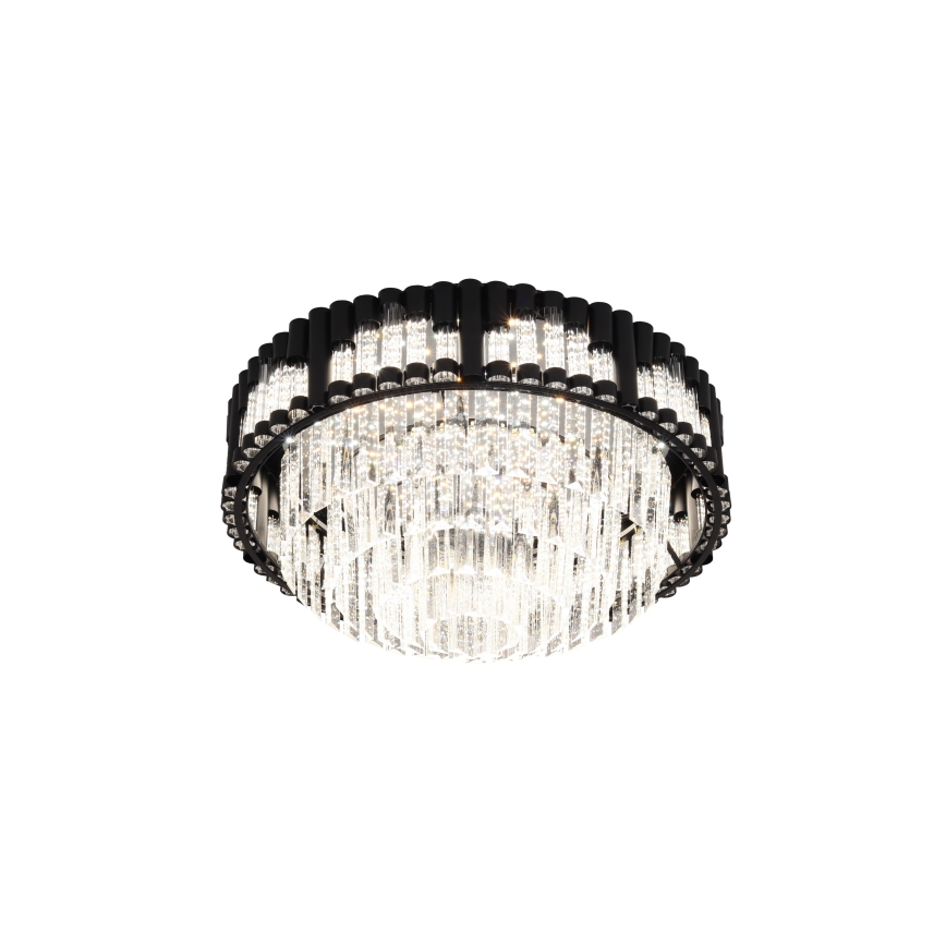 Brilagi - Dimmbare LED-Deckenleuchte CROWN LED/41W/230V 3000-6000K Durchmesser 48 cm schwarz + Fernbedienung