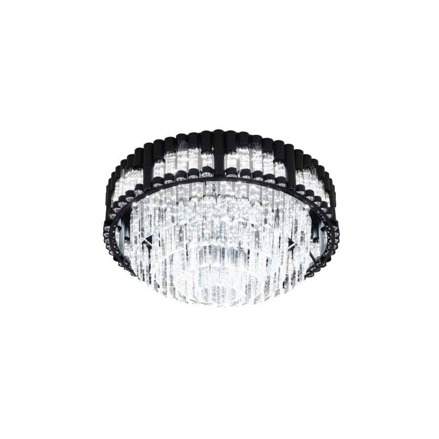 Brilagi - Dimmbare LED-Deckenleuchte CROWN LED/41W/230V 3000-6000K Durchmesser 48 cm schwarz + Fernbedienung