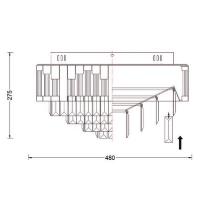 Brilagi - Dimmbare LED-Deckenleuchte CROWN LED/41W/230V 3000-6000K Durchmesser 48 cm schwarz + Fernbedienung