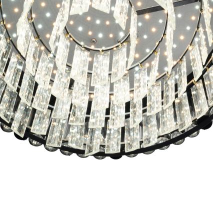 BRILAGI - Dimmbare LED-Deckenleuchte CROWN LED/41W/230V 3000-6000K Durchmesser 48 cm schwarz + Fernbedienung
