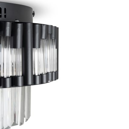 BRILAGI - Dimmbare LED-Deckenleuchte CROWN LED/41W/230V 3000-6000K Durchmesser 48 cm schwarz + Fernbedienung